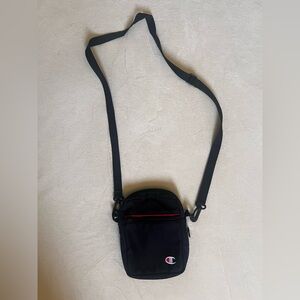Champion Black Bag with Red Accent